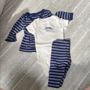 Carter's Blue and White Baby Outfit Set
